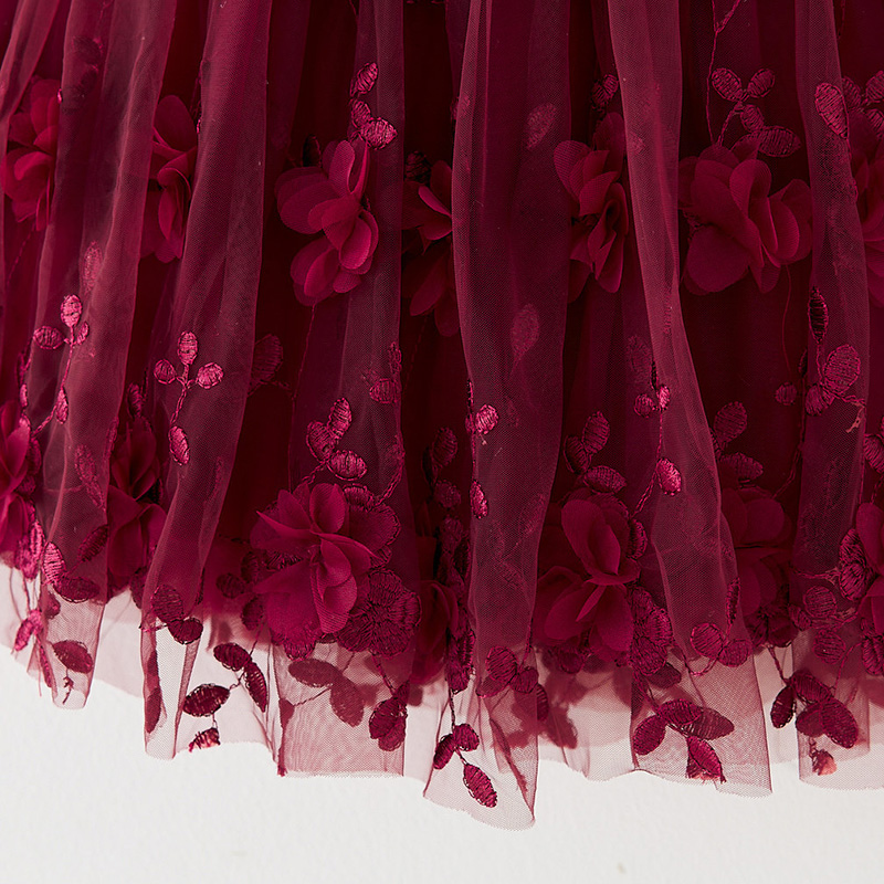 Mesh Embroidery Applique Butterfly Sleeveless Midi Dresses - image 16