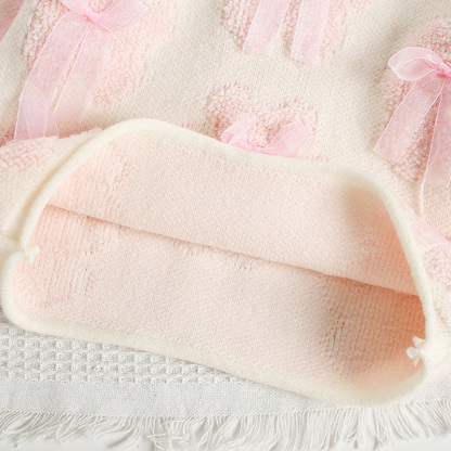 [Archive Sale] Knitwear Little Bear Bow Long Sleeves Midi Two-piece Set - image 11