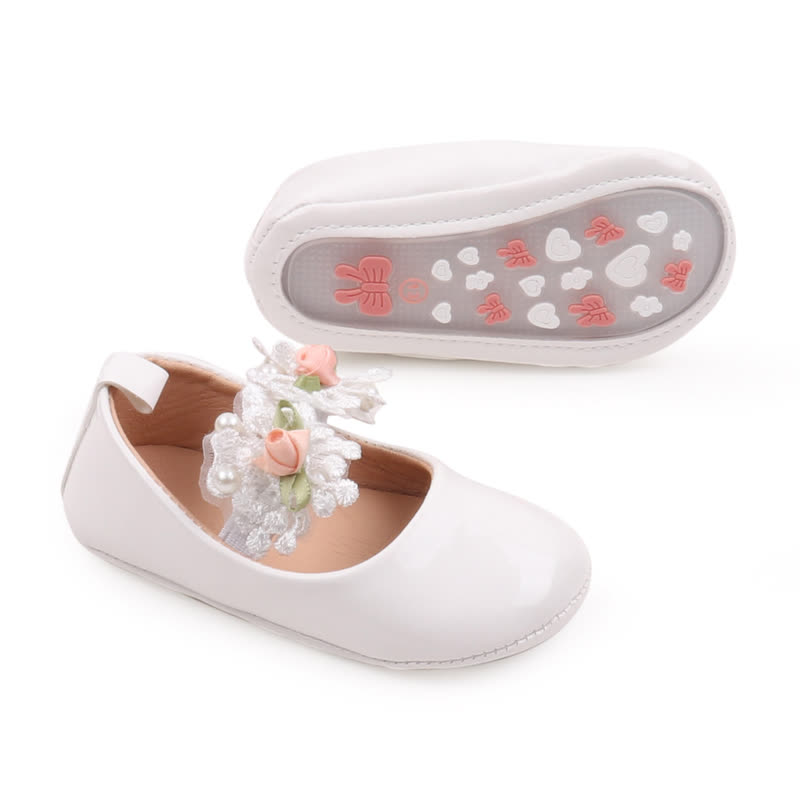 Solid Rosette Round Toe Mary Janes - image 12