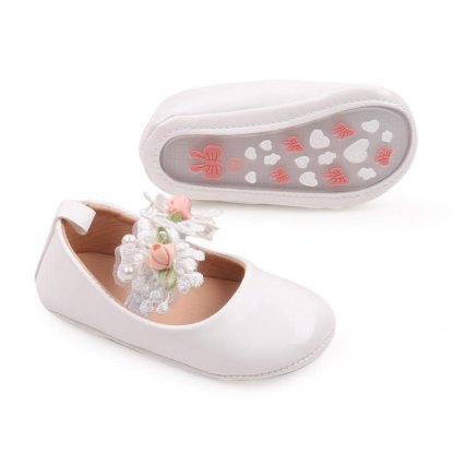 Solid Rosette Round Toe Mary Janes - image 12