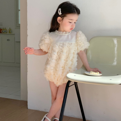 Cotton Rosette Short Sleeve Regular Bodysuit - image 7