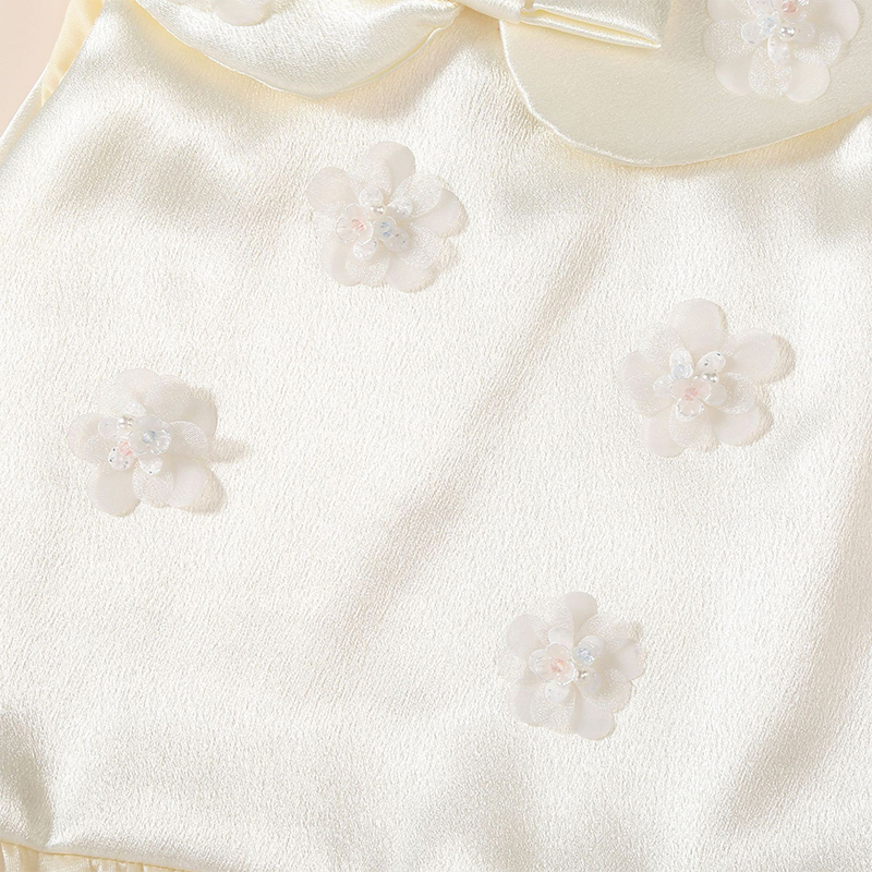 Satin Rosette Sleeveless Midi Dresses - image 10