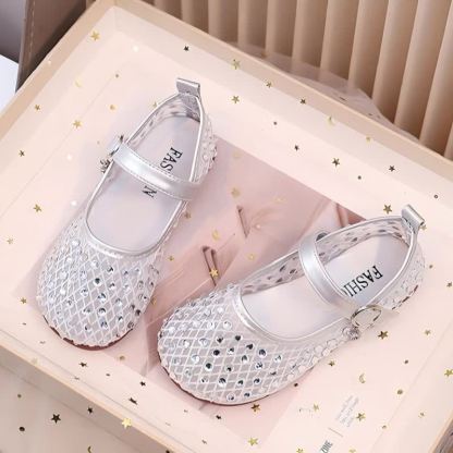 Solid Rhinestones Round Toe Flats  - image 17