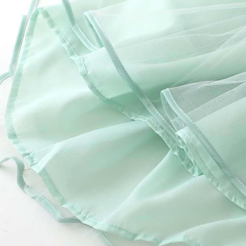 Mesh Rosette Sleeveless Midi Dresses - image 10