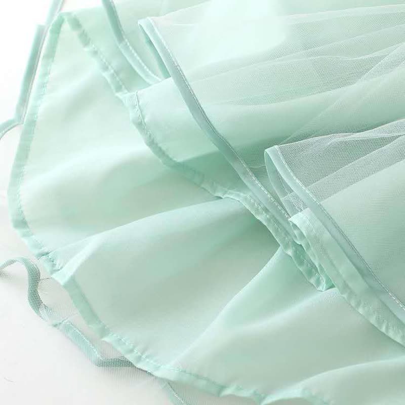 Mesh Rosette Sleeveless Midi Dresses - image 10