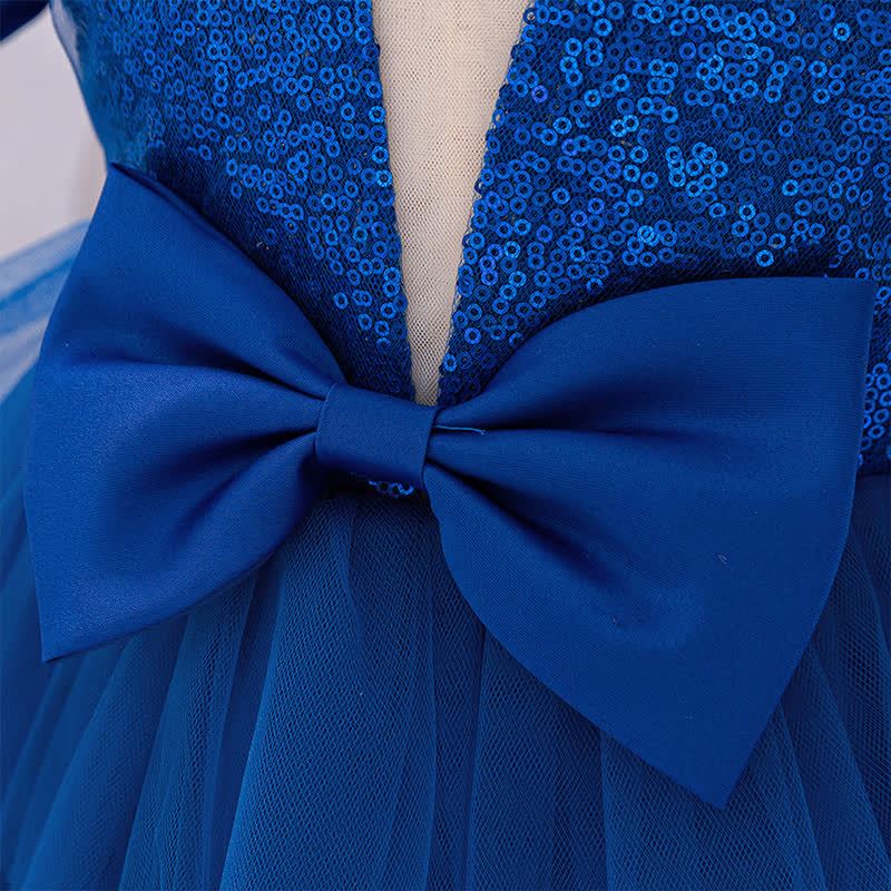 Mesh Bow  Short Sleeve Midi Dresses - image 8