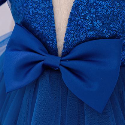 Mesh Bow  Short Sleeve Midi Dresses - image 8