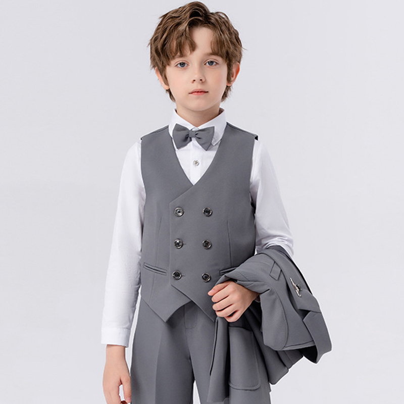Chemical Fiber Blend Bow Regular Sleeve Regular Formal Suit - image 15