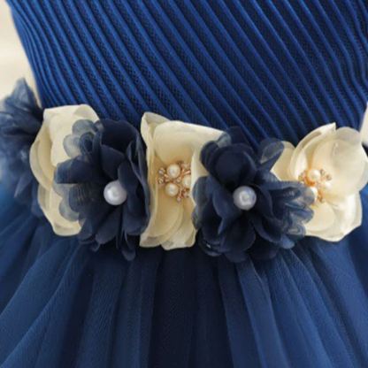 Mesh Rosette Sleeveless Midi Dresses - image 19