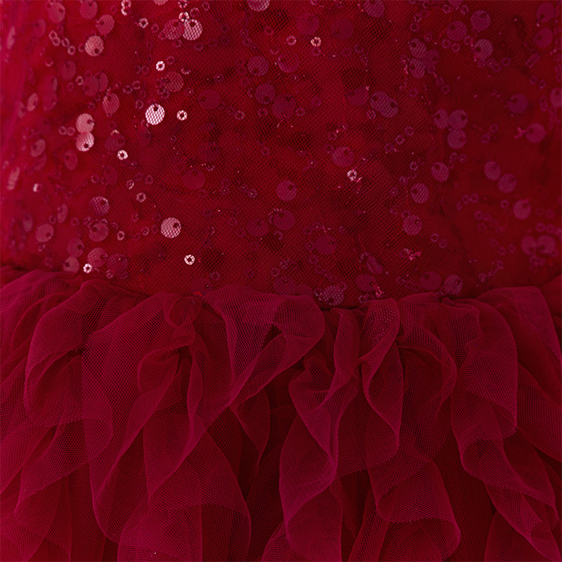 [Archive Sale] Mesh Folds Sequins Sleeveless Mid-long Dresses - image 7