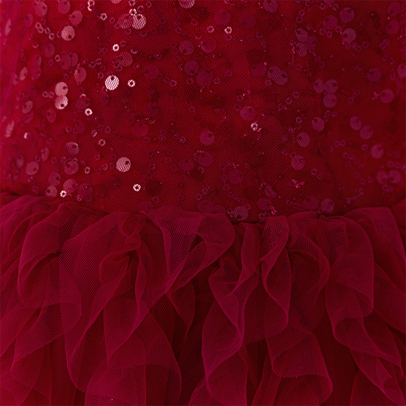 [Archive Sale] Mesh Folds Sequins Sleeveless Mid-long Dresses - image 7