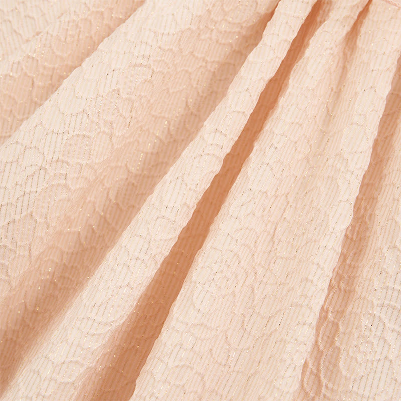 [Archive Sale] Jacquard Bow Long Sleeve Mid-long Dresses - image 9