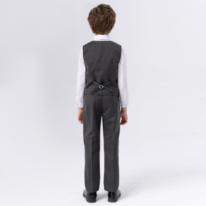 Chemical Fiber Blend Bow Regular Sleeve Regular Formal Suit - image 11