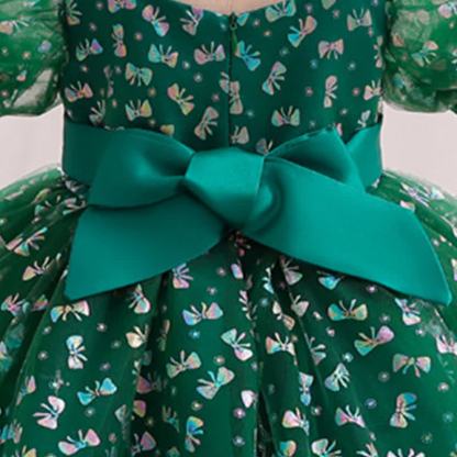 Mesh Piping Short Sleeve Midi Dresses - image 10