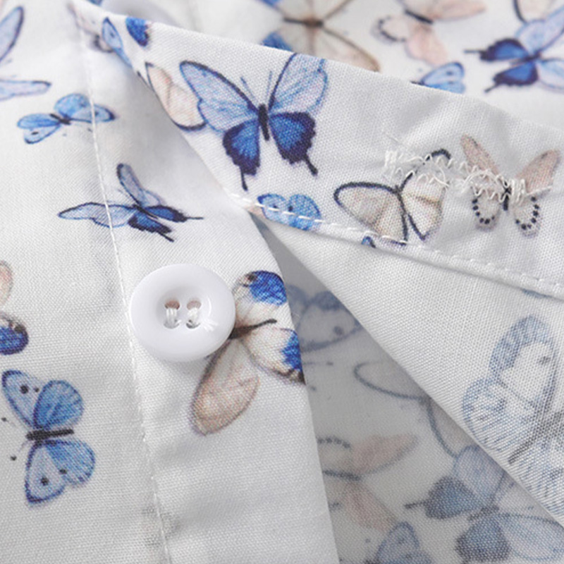 Cotton Bow Long Sleeve Two-piece Set - image 8