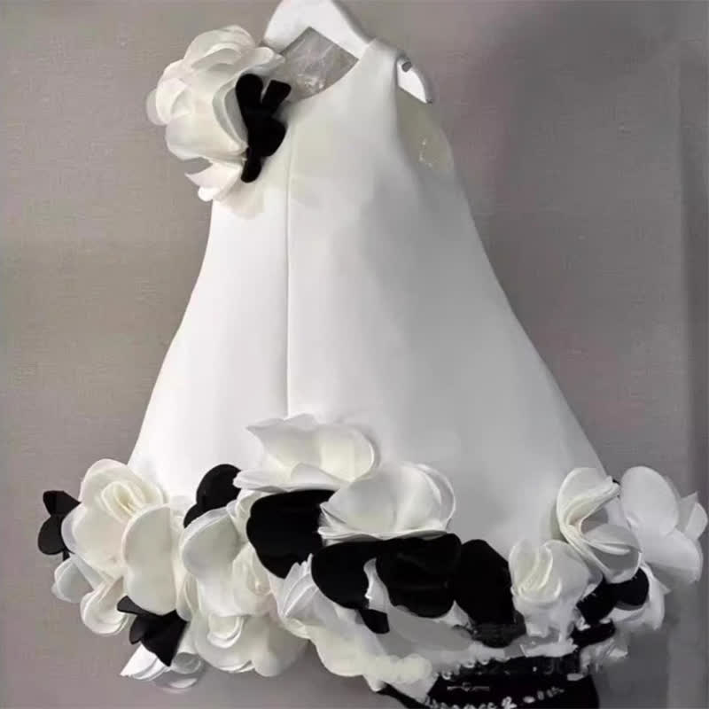 Scuba Knit Rosette Sleeveless Midi Dresses - image 3