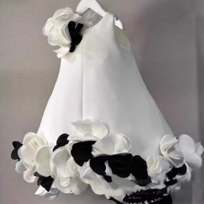 Scuba Knit Rosette Sleeveless Midi Dresses - image 3