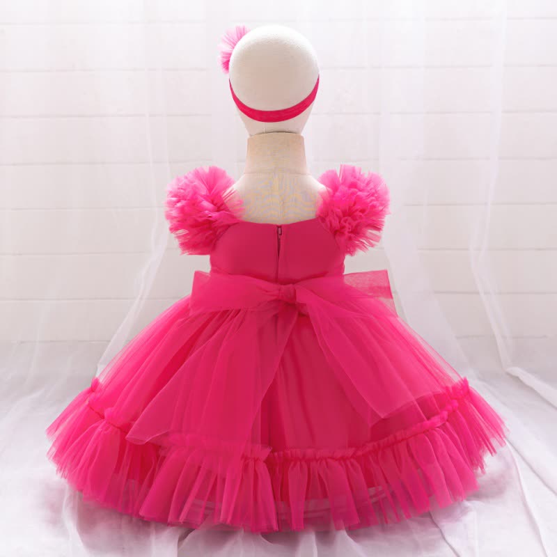 Mesh Bow Sleeveless Short Dresses - image 22