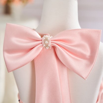 Mesh Bow Sleeveless Maxi Dresses - image 7