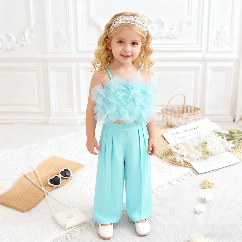 Cotton Folds Sleeveless Regular Two-piece Set - image 24