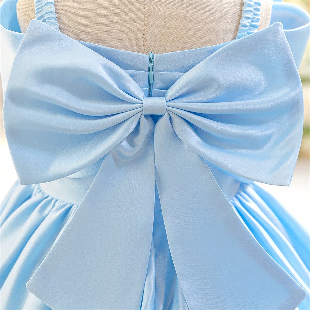Satin Bow Sleeveless Midi Dresses - image 8