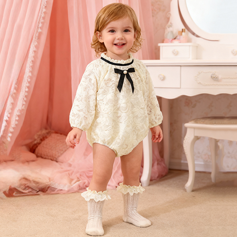 [Archive Sale] Lace Bow Long Sleeve Regular Bodysuit - image 2