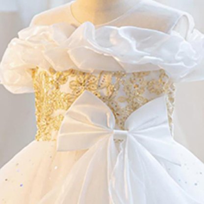 Mesh Bow Ruched Short Sleeve Maxi Dresses - image 19