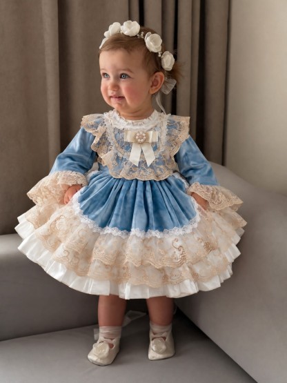 Velvet Bow Sleeveless Short Dresses Without Headband - image 9