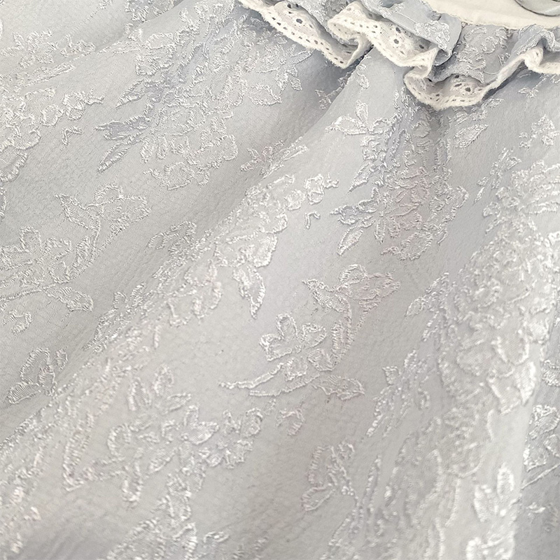 [Archive Sale] Jacquard Folds Bow Long Sleeve Regular Bodysuit - image 11