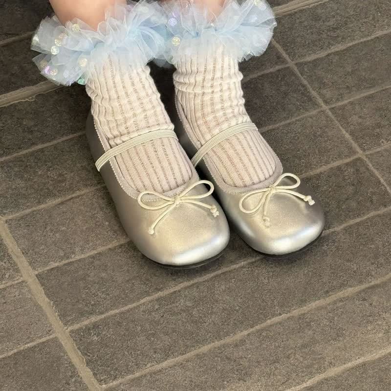 Polka Dots Stitching Lace Socks - image 5