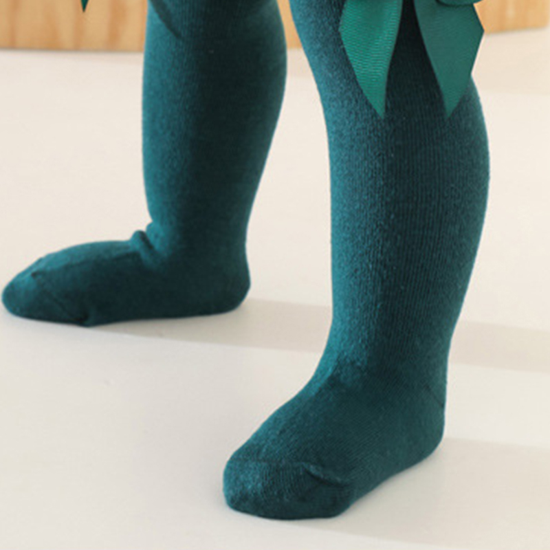 100% Cotton Solid With Bow Socks - image 23