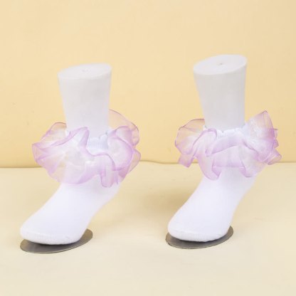 Ombre Stitching Lace Socks - image 8