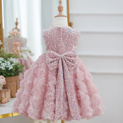 Glitter Split Joint Sleeveless Midi Dresses - image 4