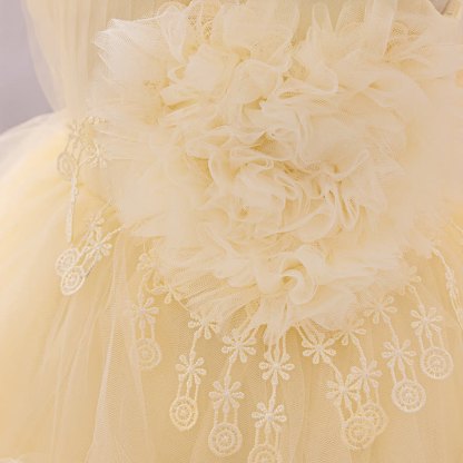 Mesh Rosette Maxi Dresses - image 14