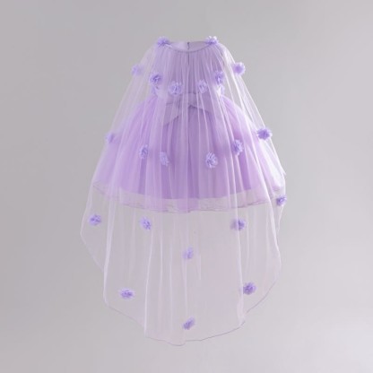 Mesh Rosette Sleeveless Midi Dresses - image 10