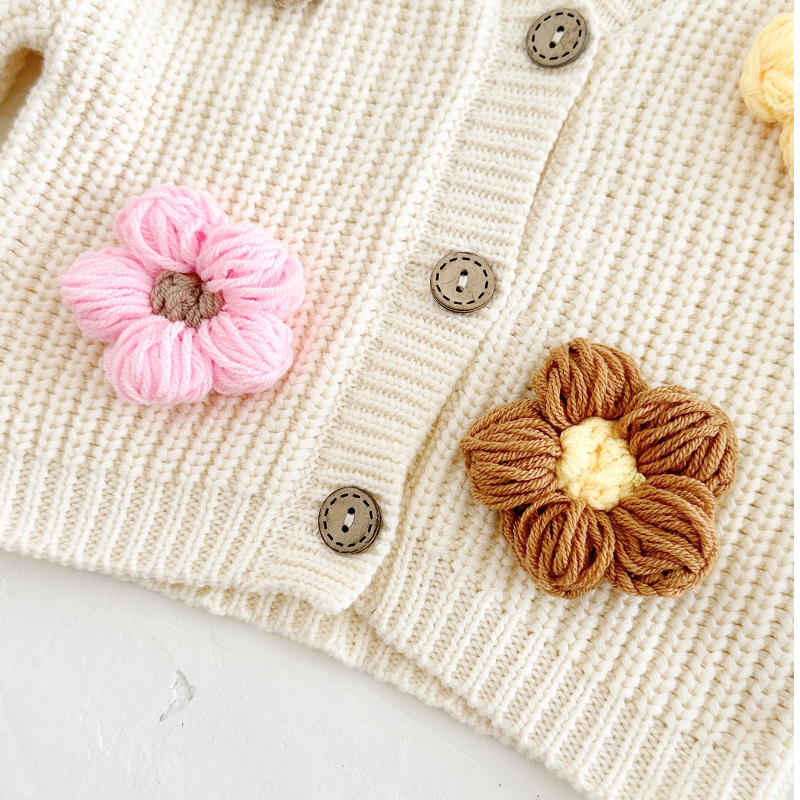 100% Cotton Flora Rosette Long Sleeve Regular Outerwear - image 10