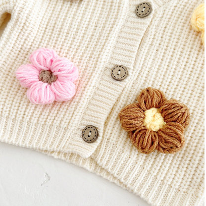 100% Cotton Flora Rosette Long Sleeve Regular Outerwear - image 10