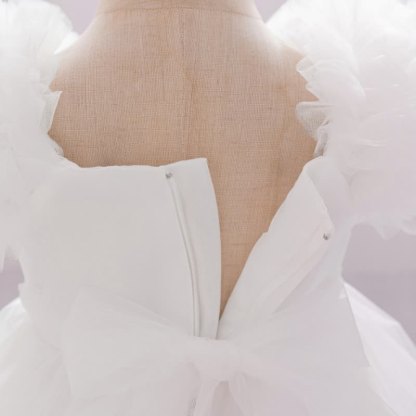 Mesh Bow Sleeveless Short Dresses - image 9