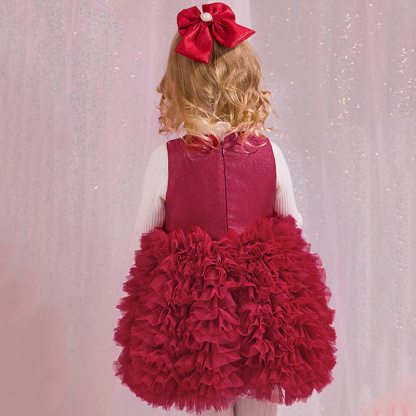 Twill & Mesh  Sleeveless Mid-long Dresses - image 27