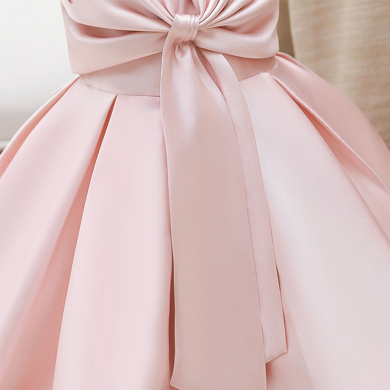 Satin Bow Sleeveless Regular Dresses - image 16
