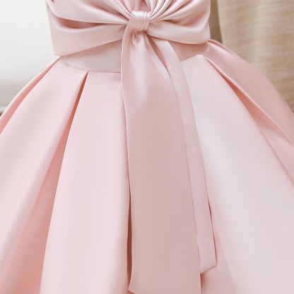 Satin Bow Sleeveless Regular Dresses - image 16