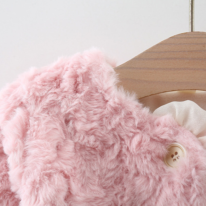 Faux Fur Flouncing Long Sleeve Regular Outerwear - image 12