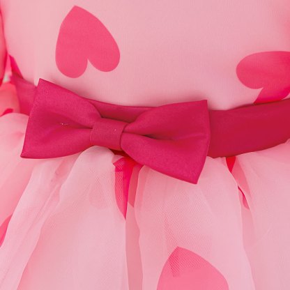 Mesh Bow Short Sleeve Maxi Dresses - image 5