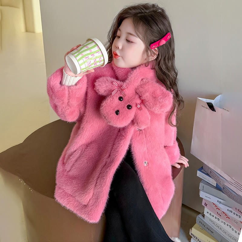 Faux Fur Fur Collar Long Sleeve Regular Outerwears - image 13