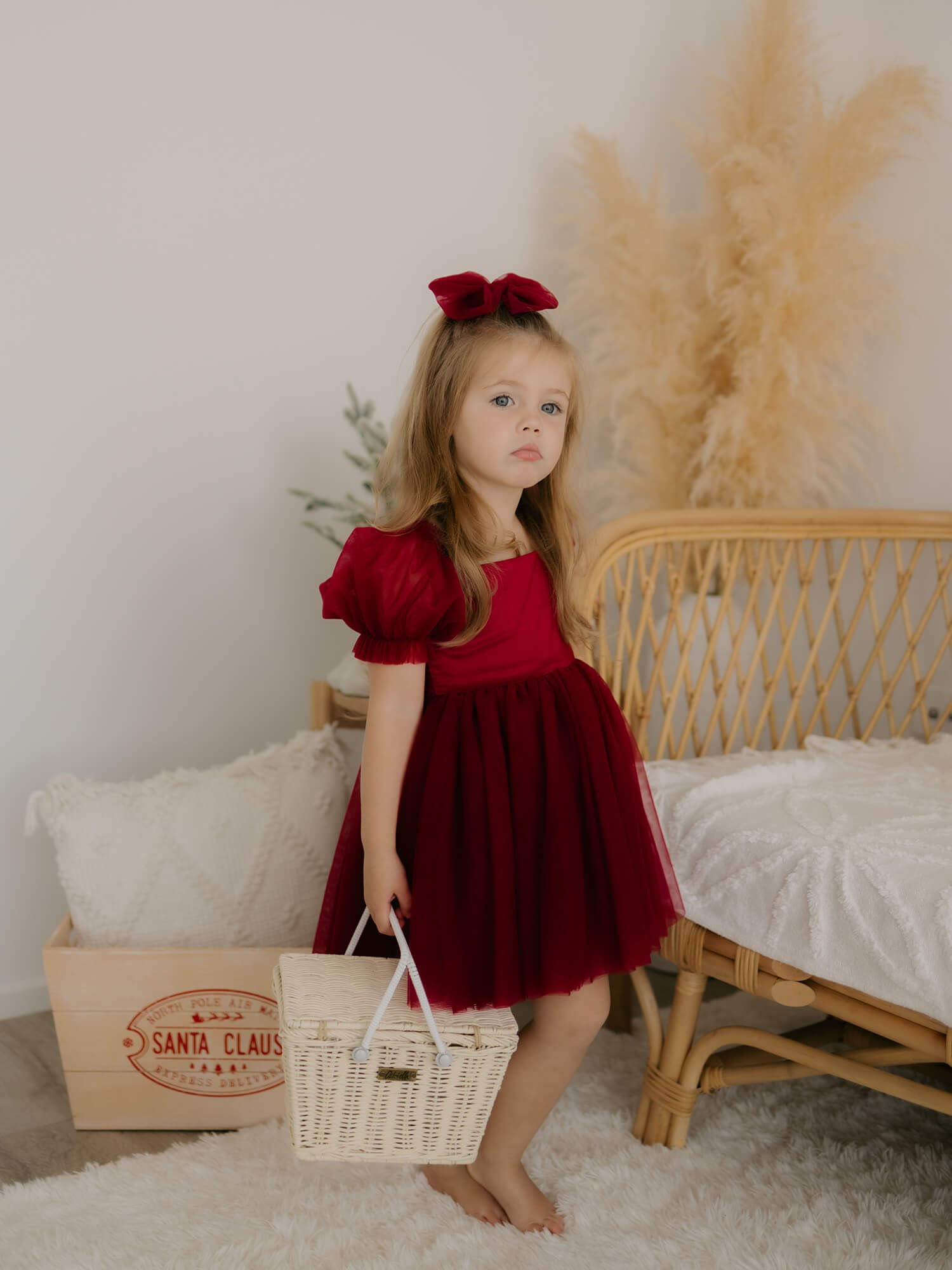 Mesh Bow Short Sleeve Midi Dresses - image 8