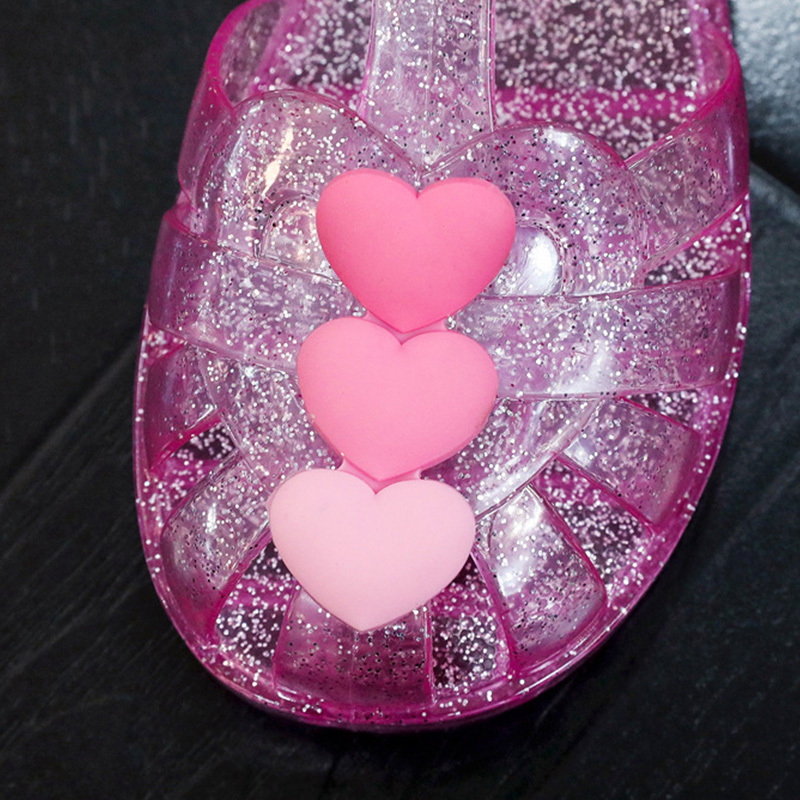 Solid Embellished Round Toe Sandals - image 11