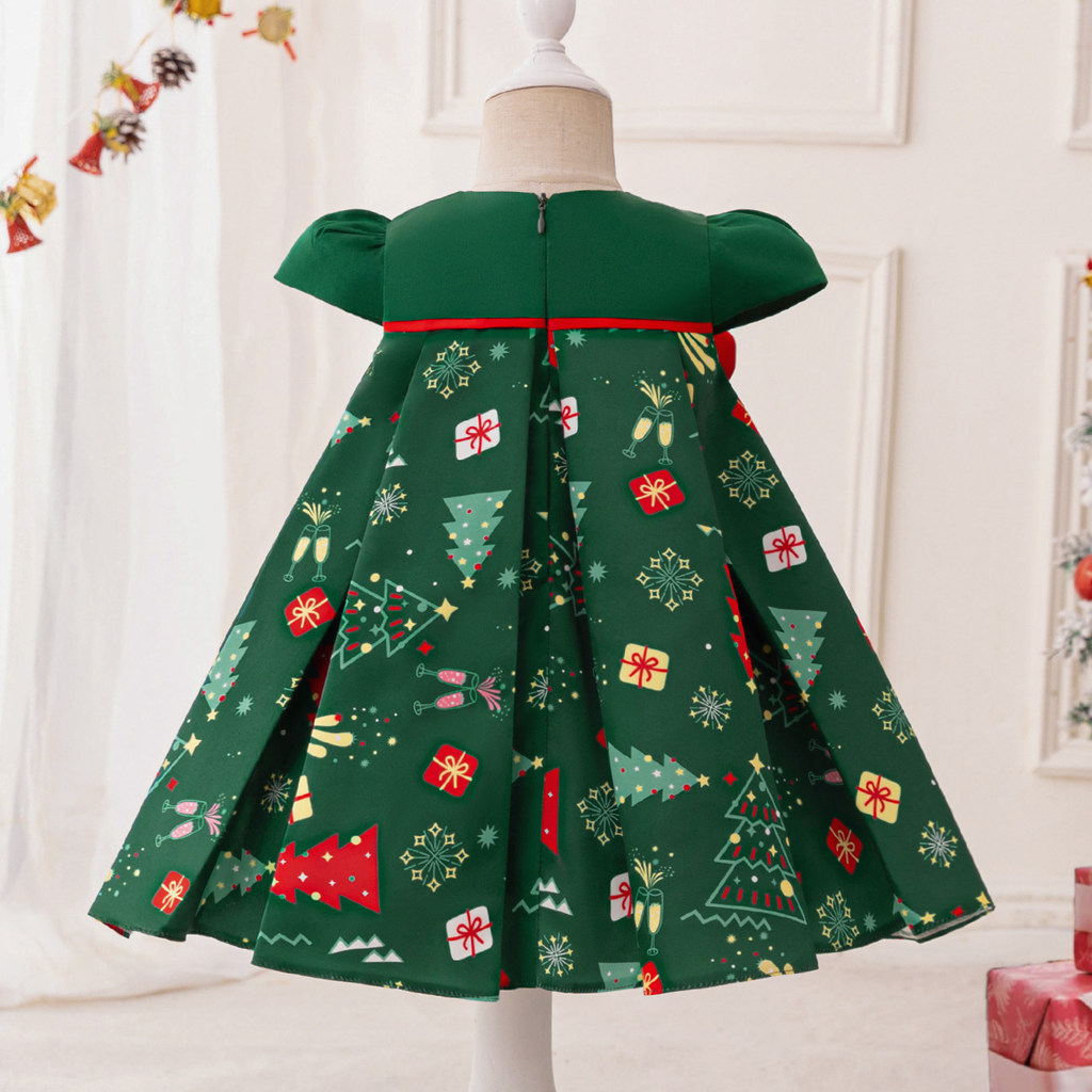 Satin Bow Cap Sleeve Midi Dresses - image 7