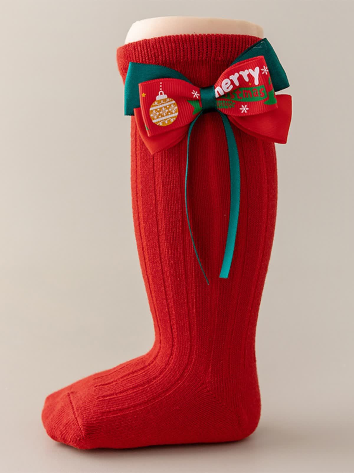Solid With Bow Socks - image 12