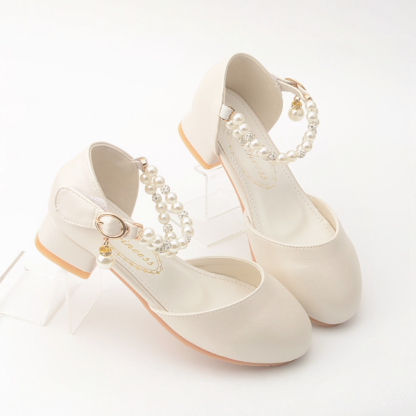 Solid Pearl Almond Toe Mary Janes - image 6