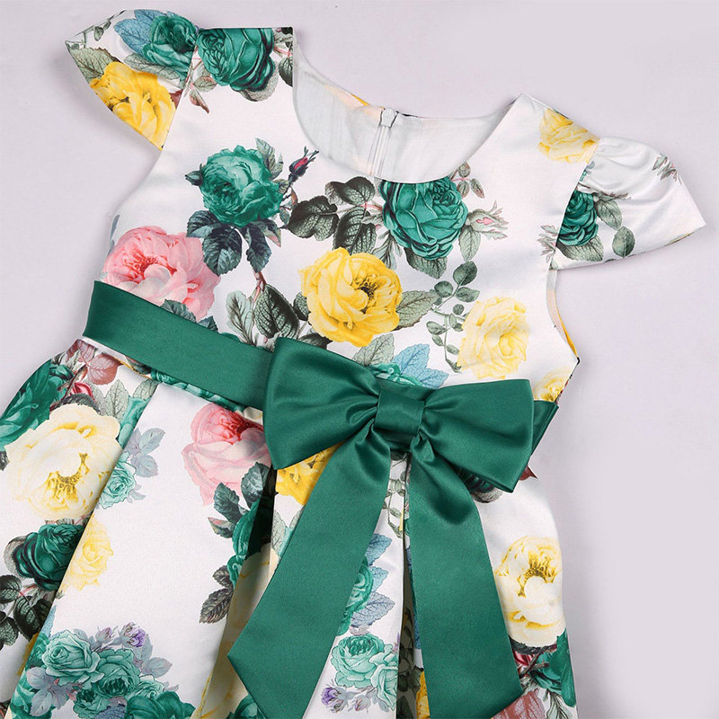 Satin Bow Short Sleeve Midi Dresses - image 38